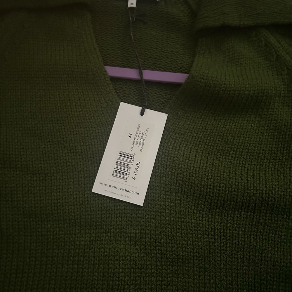 WeWoreWhat Collar V Neck Sweater - Picture 7 of 7
